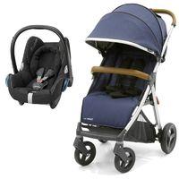 BabyStyle Oyster Zero 2in1 Maxi Cosi Travel System-Oxford Blue