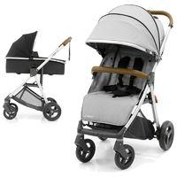 BabyStyle Oyster Zero 2in1 Pram System-Pure Silver