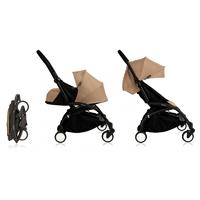 BABYZEN YOYO+ Black Frame Newborn Package-Taupe (New)