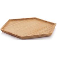 Bambu Cedar Wood Hexagon Tray - Large