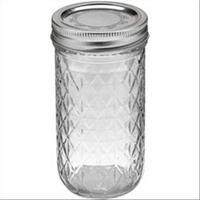 Ball Quilted Crystal Jelly Jar 12oz - Set of 12 272884