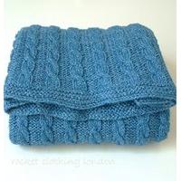 Baby Blanket Classic Cable by Linda Whaley - Digtial Version