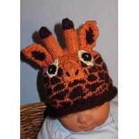 Baby Giraffe Roll Brim Hat by MadMonkeyKnits (307) - Digital Version