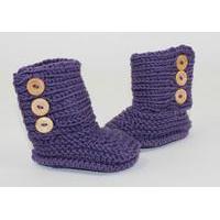 Baby Unisex Booties by MadMonkeyKnits (1057) - Digital Version