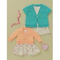 babies and girls cardigans in hayfield baby sparkle 4612