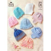 Baby Hats in King Cole DK (2824)