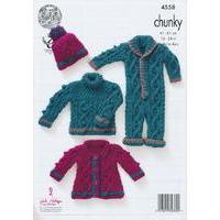 Baby Set in King Cole Comfort Chunky (4558)