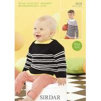 babies and boys sweaters in sirdar snuggly baby bamboo dk 4628