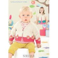 babies girls cardigans in sirdar snuggly dk 4530