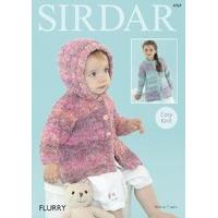 baby cardigans jackets in sirdar flurry chunky 4769 digital version