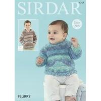 Baby Sweater in Sirdar Flurry Chunky (4767) - Digital Version