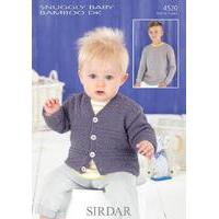 babies and boys sweater and cardigan in sirdar snuggly baby bamboo dk  ...