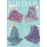 baby shawls blankets in sirdar flurry chunky 7959 digital version