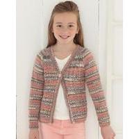 Babies and Girls Cardigans in Sirdar Snuggly Baby Crofter DK (4637)