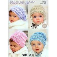 babys and childs hats in sirdar snuggly baby crofter dk 1930