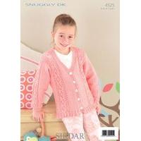 Babies & Girls Round and V Neck Cardigans in Sirdar Snuggly DK (4525)