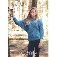 Batwing Sweater in Wendy Serenity Chunky (5835)