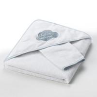 Babys Hooded Bath Towel and Mitt, 400 g/m²