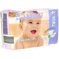 Bambo Newborn Nappies 2-4 Kg, 4-9 lb (1 x Pack 28 (28 Nappies))