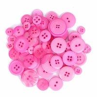 bag of craft buttons 60g assorted light pink by trimits 376955