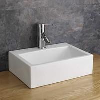 barletta 43cm x 325cm rectangular counter top basin