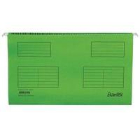 bantex foolscap suspension file 225gm2 kraft v base 15mm square 30mm