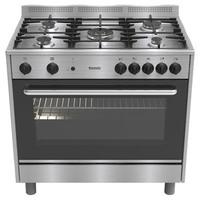 Baumatic BC190 2TCSS 90cm Gas Cooker in Stainless Steel FSD Single Cav