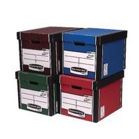 Bankers Box Woodgrain Tall Premium Storage Box Pack of 10 7260501