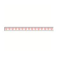 Baby Pink Hearts Satin Ribbon 6 mm x 4 m