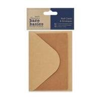 Bare Basics Kraft Cards and Envelopes 3 Pack