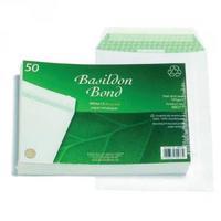 Basildon Bond C5 Envelopes 120gsm Peel and Seal White Pack of 50