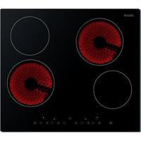 baumatic bhc605 60cm touch control frameless ceramic hob in black