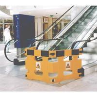 BarrierSign System Set of 3 Frames Yellow 309608 Pack of 3