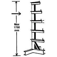 bar storage rack single side 350kgarm grey 318946