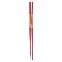 Bamboo Chopsticks With Twisted Handle - Red