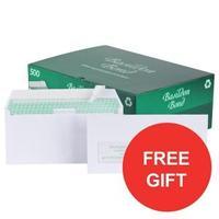 Basildon Bond DL Wallet Envelopes Window Peel and Seal 120gsm Recycled