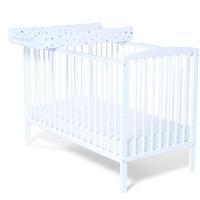 baby elegance starlight cot in white with eco mattress and cot top cha ...