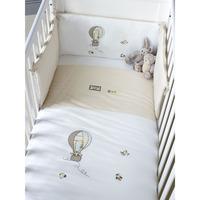 balloon cot bed bumper set with fitted sheet