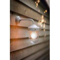 barn lamp wall light in clay mains by garden trading