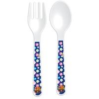 barcelona unisex official cutlery set pack of 2 multi colour