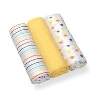 Baby Ono Muslin Squares 3 pack in Yellow