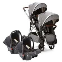 Baby Elegance Cupla Duo Twin Travel System in Grey