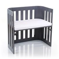 Babybay Trend Bedside Cot with Mattress in Grey