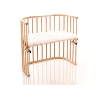 Babybay Convertible Varnished Bedside Cot with Mattress
