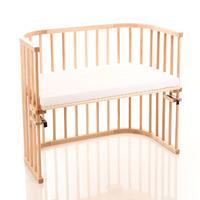 babybay maxi varnished bedside cot with mattress