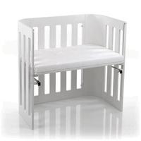 Babybay Trend Bedside Cot with Mattress in White