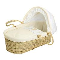 Baby Elegance Star Ted Palm Moses Basket Cream