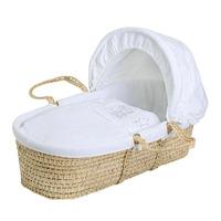 Baby Elegance Star Ted Palm Moses Basket White