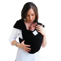 Baby K tan Baby Carrier Cotton Black Small (UK 8 -10)