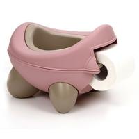 Baby Bug Potty Pink Beige - With Toilet Roll Holder